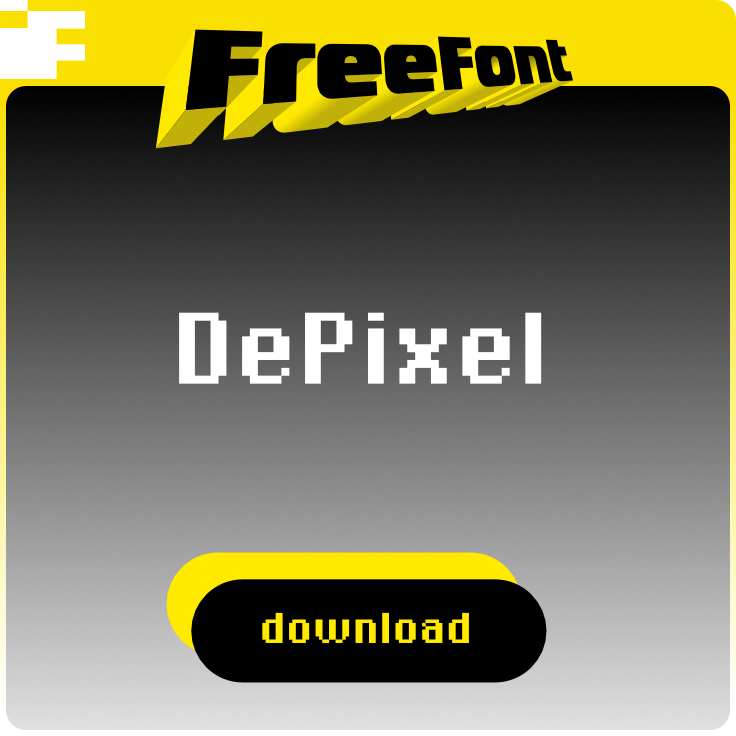 download free font DePixel