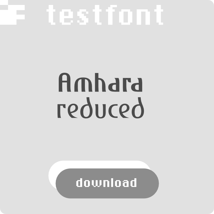 download free test font Amhara