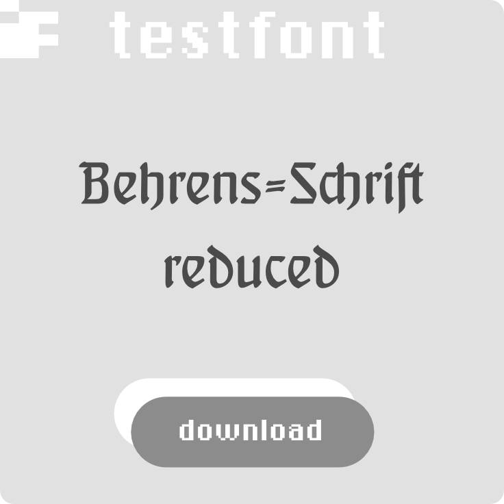 ingoFont Behrens-Schrift