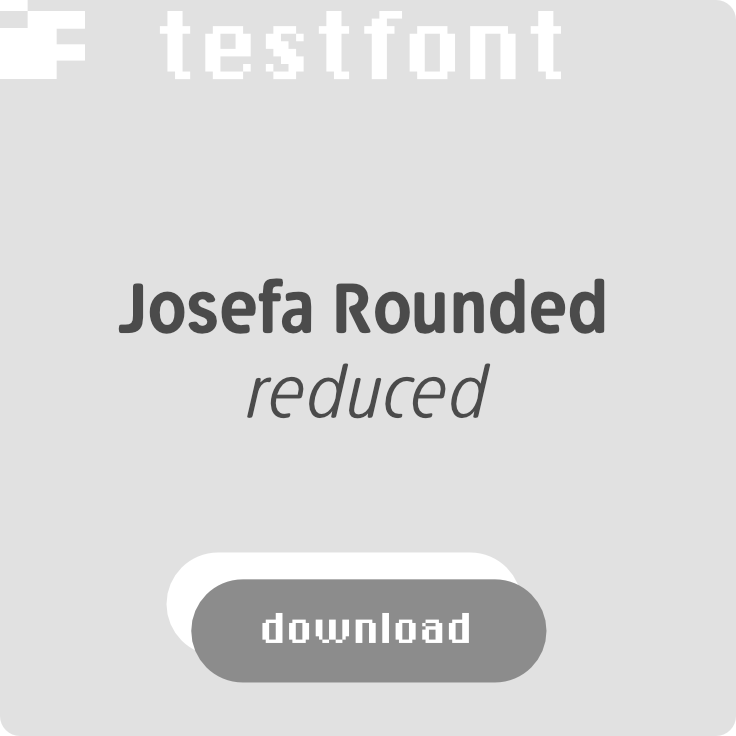 download free test font Josefa