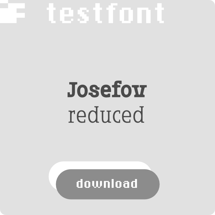 download free test font Josefov