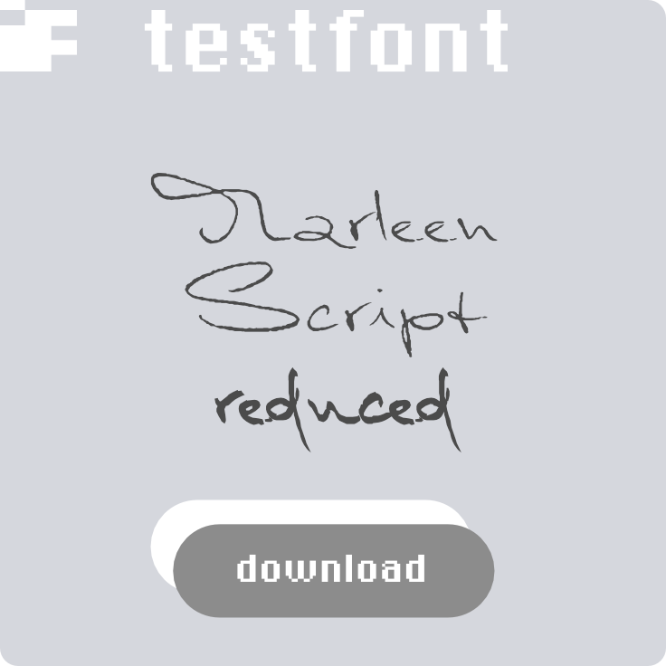 download free test font Marleen Script
