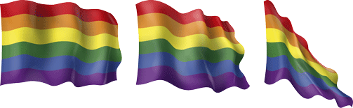 Regenbogen-Flagge der LGBT-Bewegung