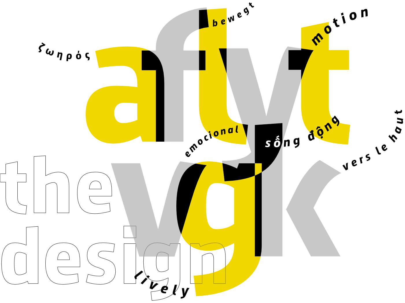 August Sans typeface - the design