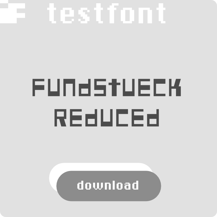 download free test font Fundstueck