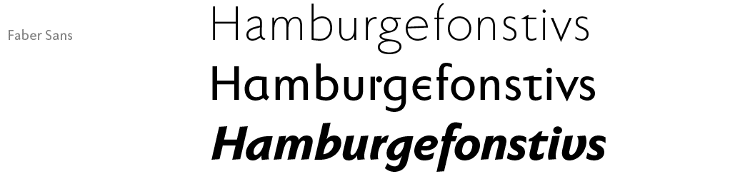 Faber Sans font family