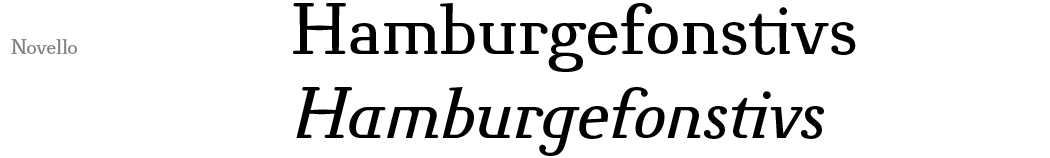 Novello serif fonts